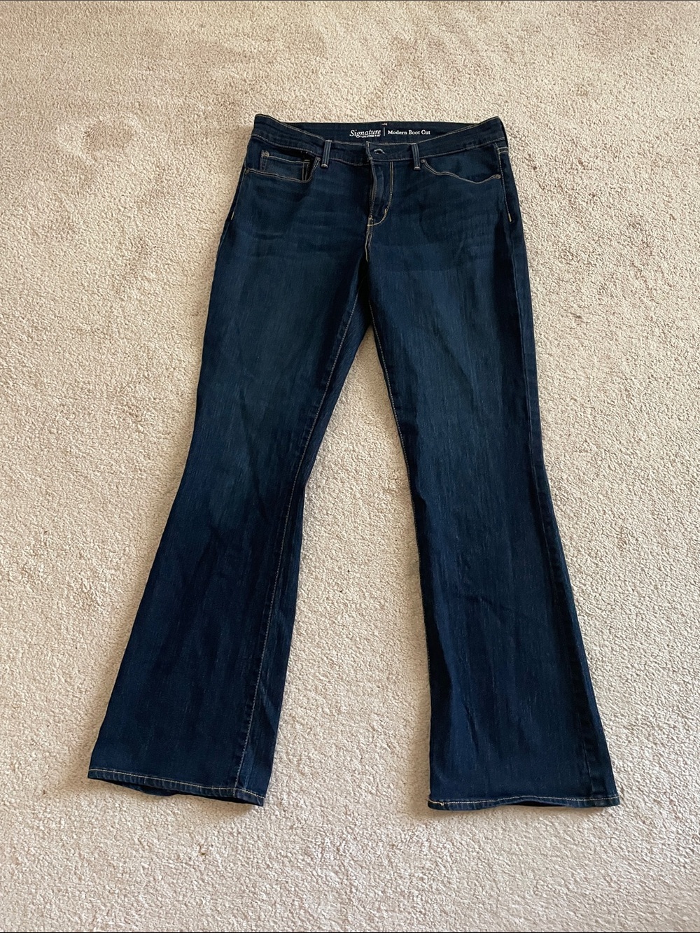 Signature Dark Blue Flare Jeans